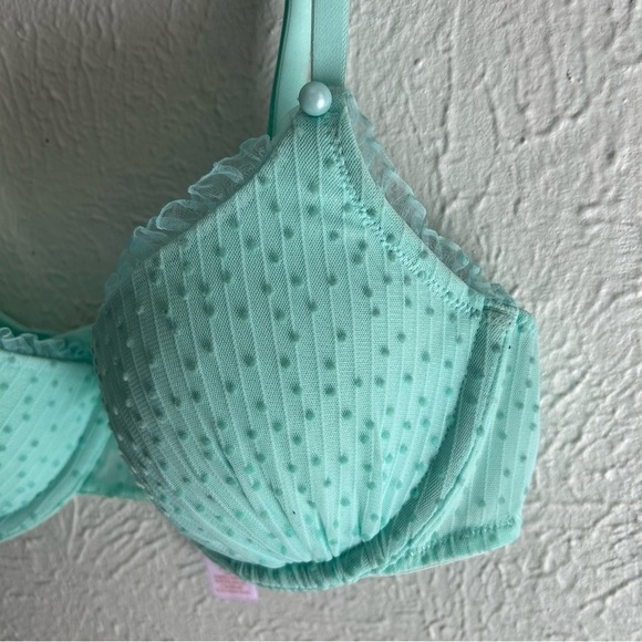 Savage Fenty BACK TO THE BOUDOIR BALCONETTE BRA Pearl Seashell Mermaid 34B - Picture 3 of 7